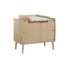 Small Retro Bedroom Scalable Bed and Chest of Drawers