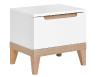 Evidence White and Beech Bedside Table