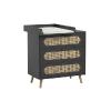 Antracite Cane Chest of Drawers