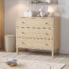 Small Tela Natural Room Bed and Dresser