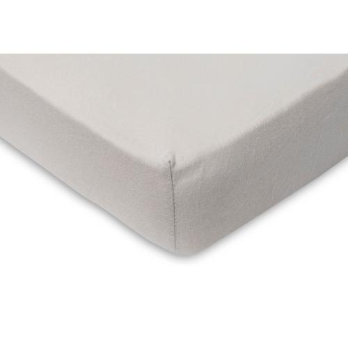 Cotton fitted sheet 60x120 cm Nougat