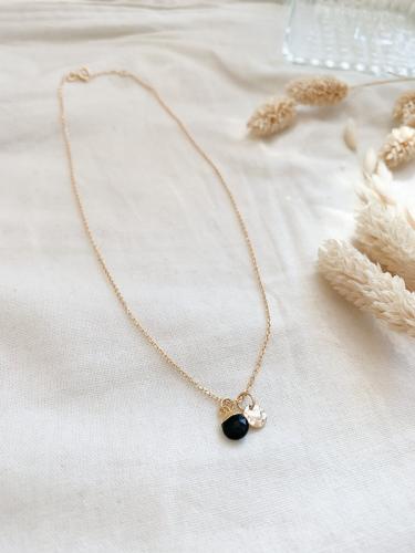 Sixtine Onyx black necklace
